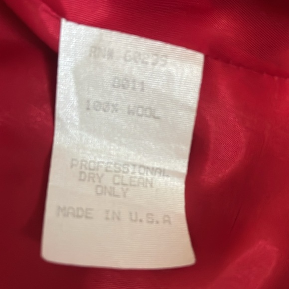 Novello-Bloom - vintage wool jacket - ruffled ribbon accented - size 6 - Picture 9 of 9